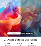 TCL C1 Videoprojecteur 4K Compatibilité, Natif 1080P, Audio Dolby 8 W, Netflix Certifié, Smart Google TV Intégré, Auto Focus/Keystone, Wi-FI Bluetooth, Pivotant à 285° Mini Projecteur Video Portable - 5