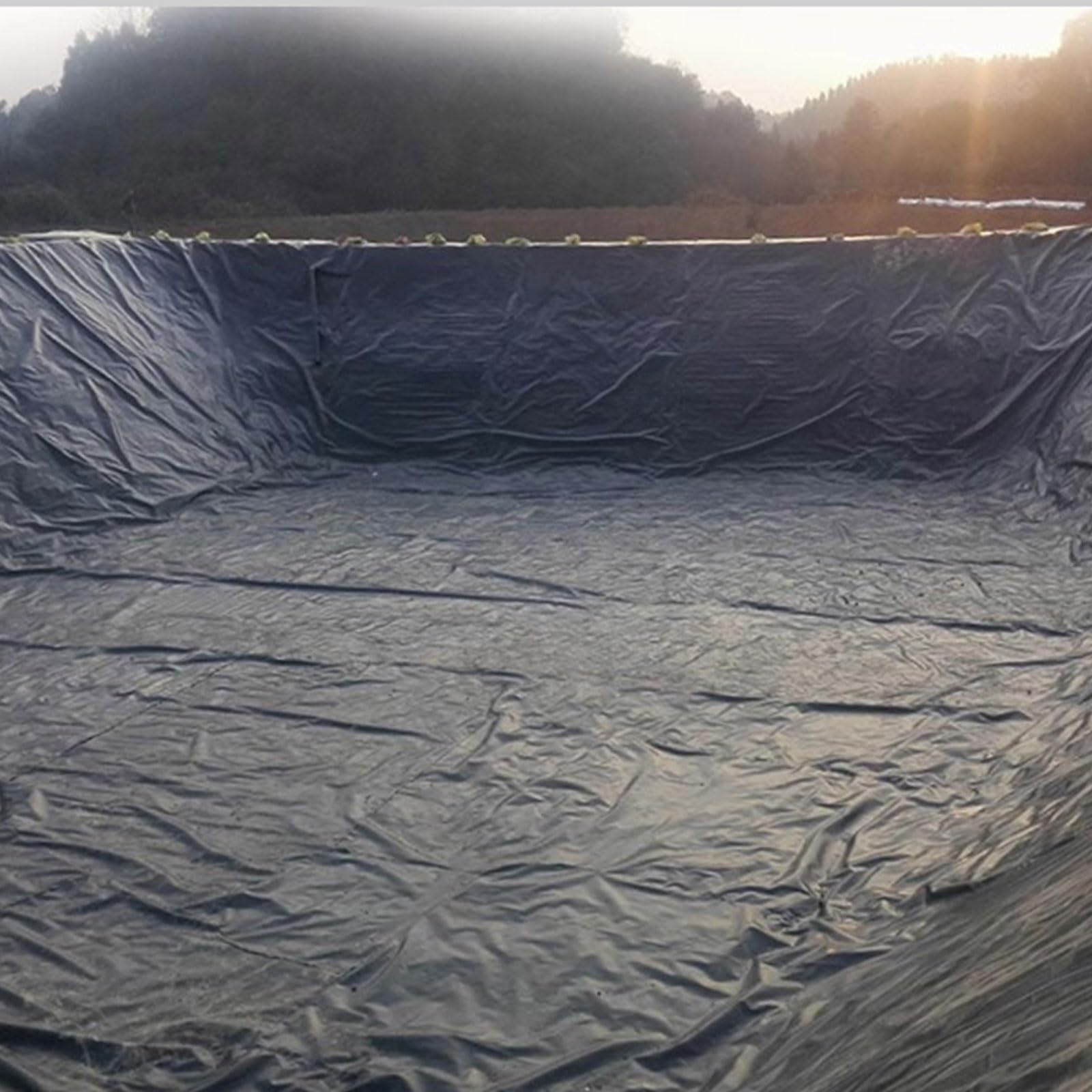 Telo impermeabile per laghetto, spessore 0,3 mm, in geomembrana resistente ai raggi UV e agli strappi, per laghetti da giardino, cascate e ruscelli