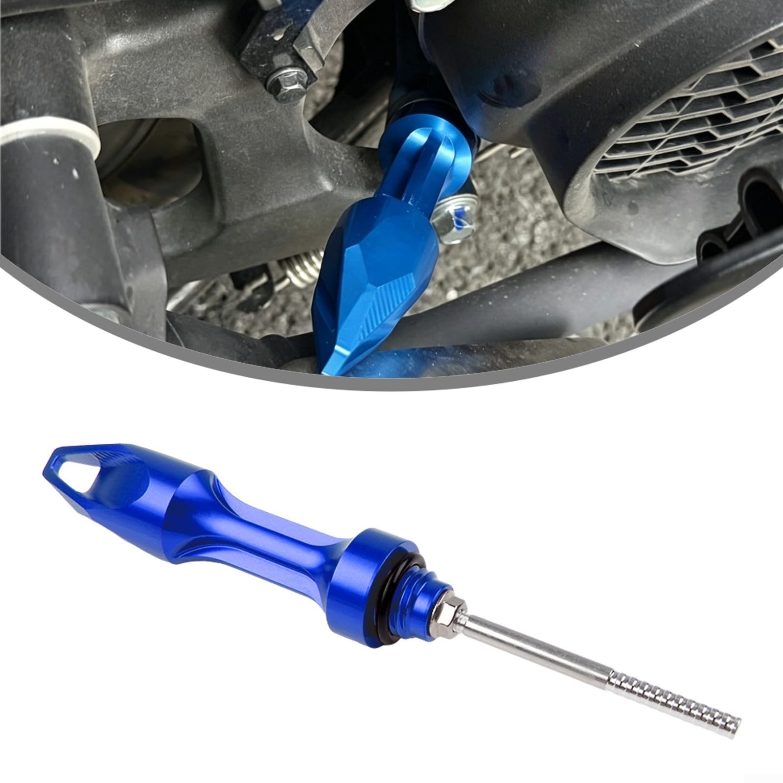 Varilla de medición de aceite para motocicleta PCX ADV azul CNC 8