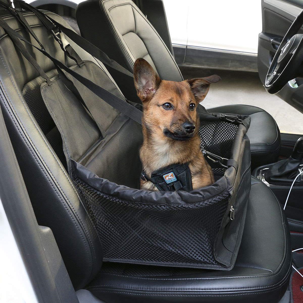 Quality Waterproof Dog, Pet Car Auto Seat Booster,Portable Carrier, Protector Safety Basket, Travel Console, Foldable Crate, Cage, Bed, Guard with Clip-on Safety Leash, Belt for Toyota 4-Runner