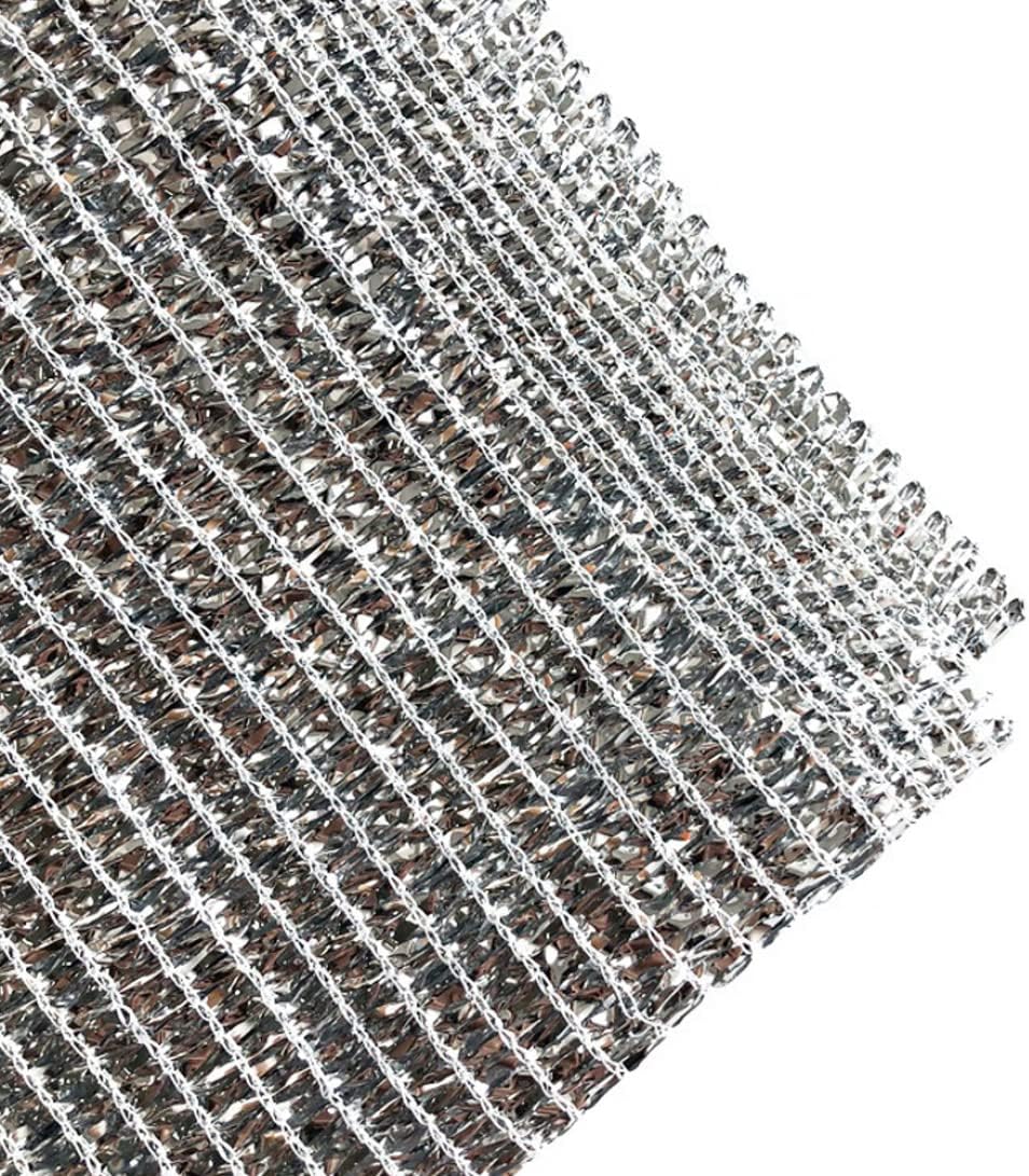 Aluminet Shade Cloth 9.8x13.1ft Mesh Reflective Greenhouse Shading Net UV Resistant Sunblock Shade Cloth for Flowers Plants Patio Garden Silver