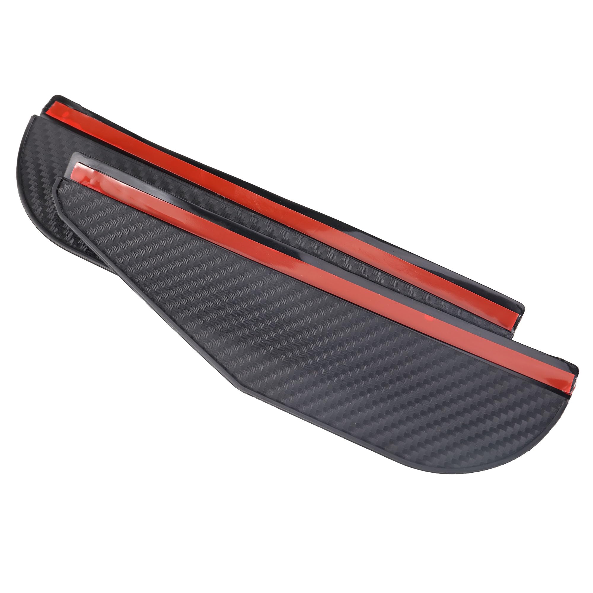 CAREONLINE New 2Pcs Car Rear View Mirror Rain Waterproof Guard Black Rain Eyebrow for Side Mirror Auto MirrorS — view 3