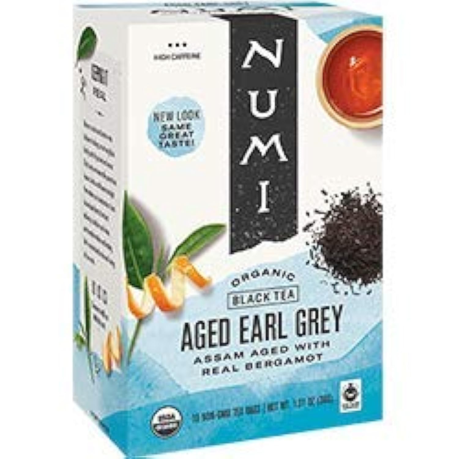 Numi - Black Tea, Organic, 18 Bags/​BX, Aged Early Gray, Sold as 1 Box, NUM10170
