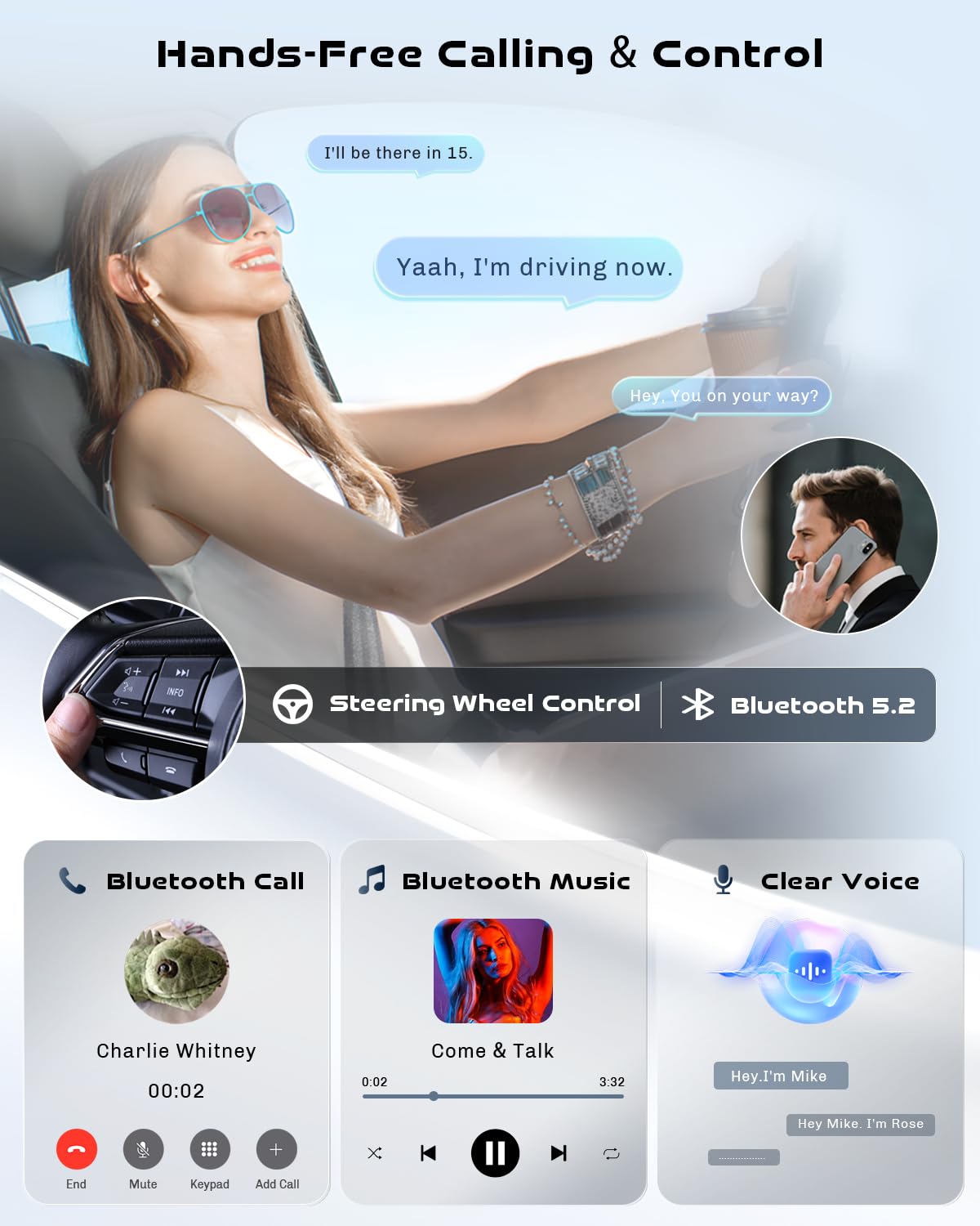 Roinvou Radio samochodowe do Kia sportage 2010-2016 bezprzewodowy odtwarzacz CarPlay Android Auto MirrorLink, 9-calowy ekran dotykowy radia z Bluetooth EQ FM UI SWC Kamera cofania