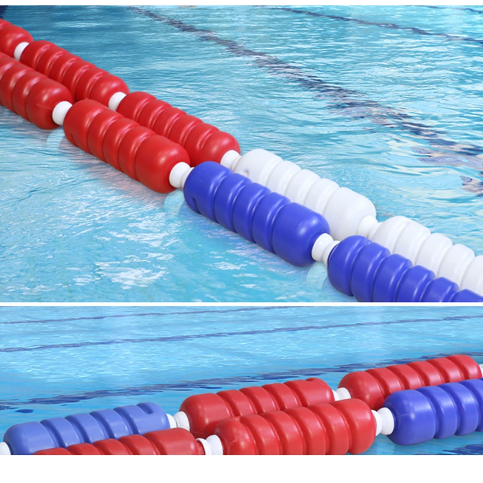 GJMSSMY Pool Safety Divider Lane Line,3.3ft-98ft Pool Safety Divider Lane Line - Durable Pool Lane Safety Divider Rope for Inground Pools & Competitions (Steel Wire, 25m/98ft)