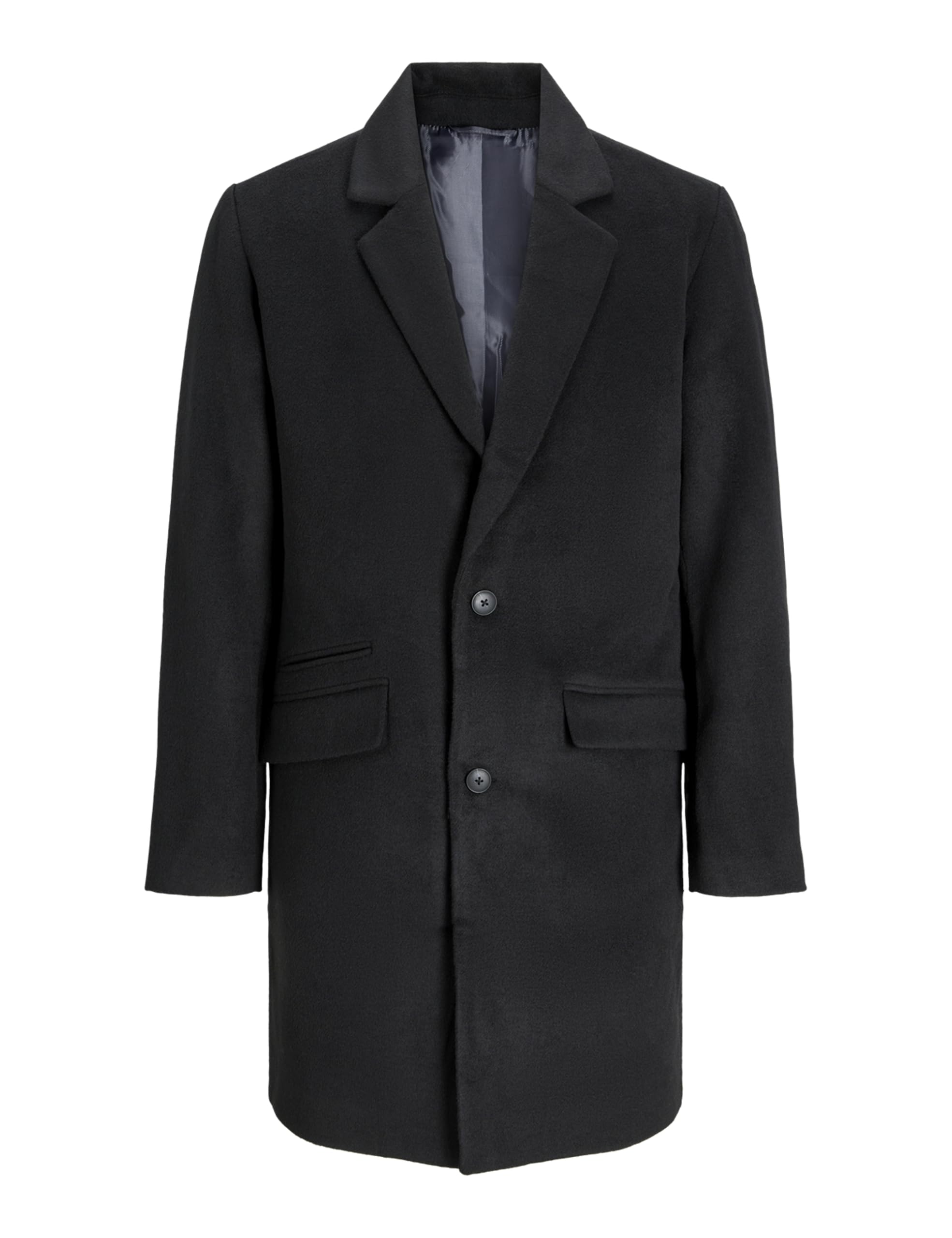 JACK & JONES Jjhays Wool Blend Coat płaszcz męski, czarny, S