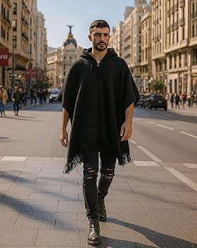 Amazon | Gamboa ポンチョ メンズ 快適 ホームウェア メンズ 家用