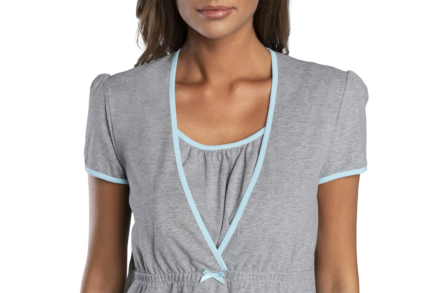 Italian Fashion Camison Lactancia Hospital | Ropa Premama Embarazada | Ropa Embarazada Mujer con Cierre | Camison Hospitalario Mujer | Bata Maternidad Hospital S-XXL