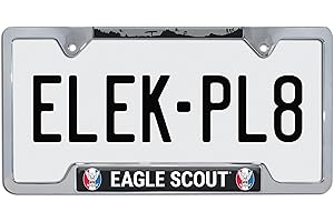 Officially Licensed Eagle Scout of America Shiny Chrome Metal License Plate Frame