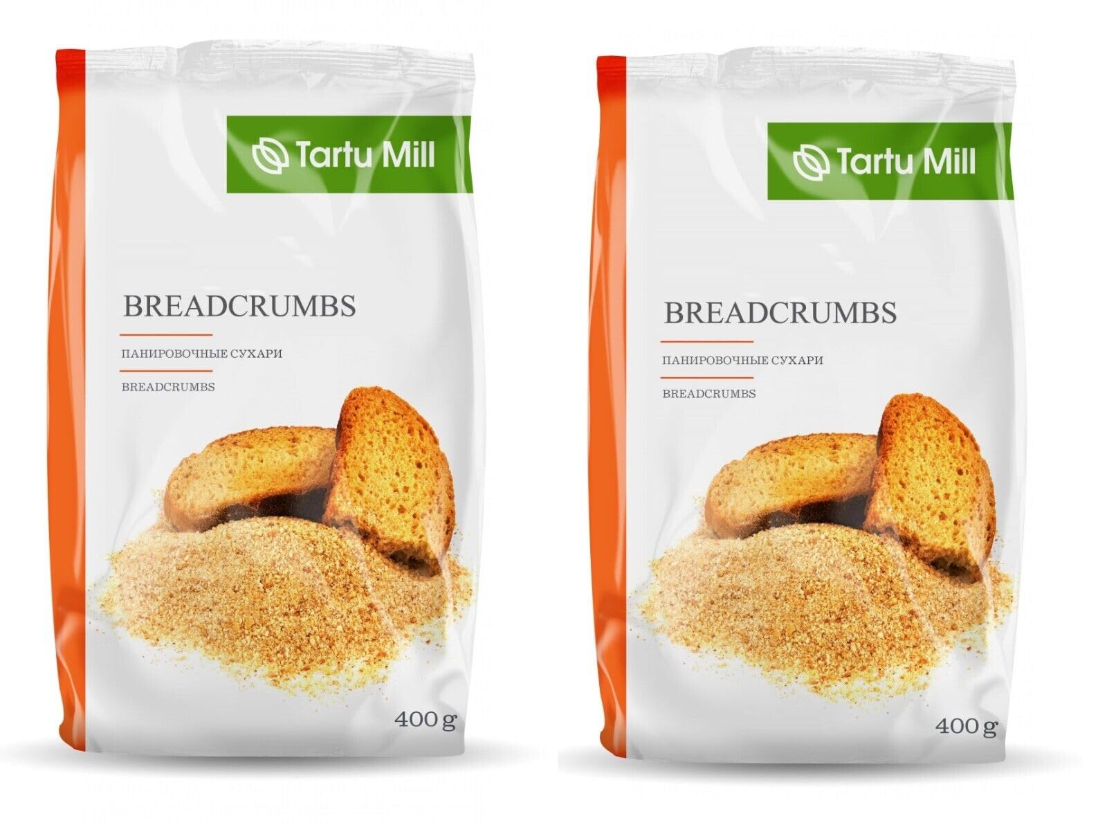 2x 400g GOLDEN BREADCRUMBS PREMIUM PREMIUM CRUMBLED BREAD FROM TARTU MILL 0.8kg