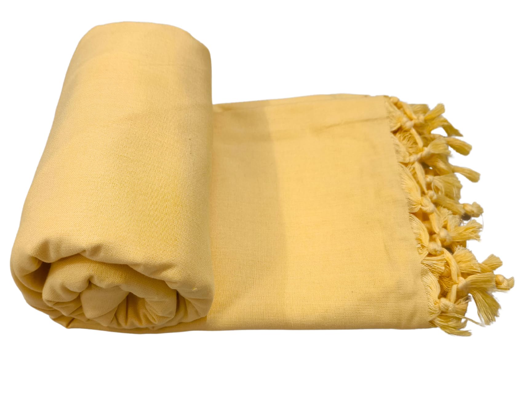Arvore Bunkaar The Handloom Story 100% Organic Desi Cotton Soft Bhagalpuri Chadar/Summer Blanket/Khes/Top Sheet/AC Blanket (Plain, Dull Yellow, 1, Bhagalpuri Chadar)-image-42