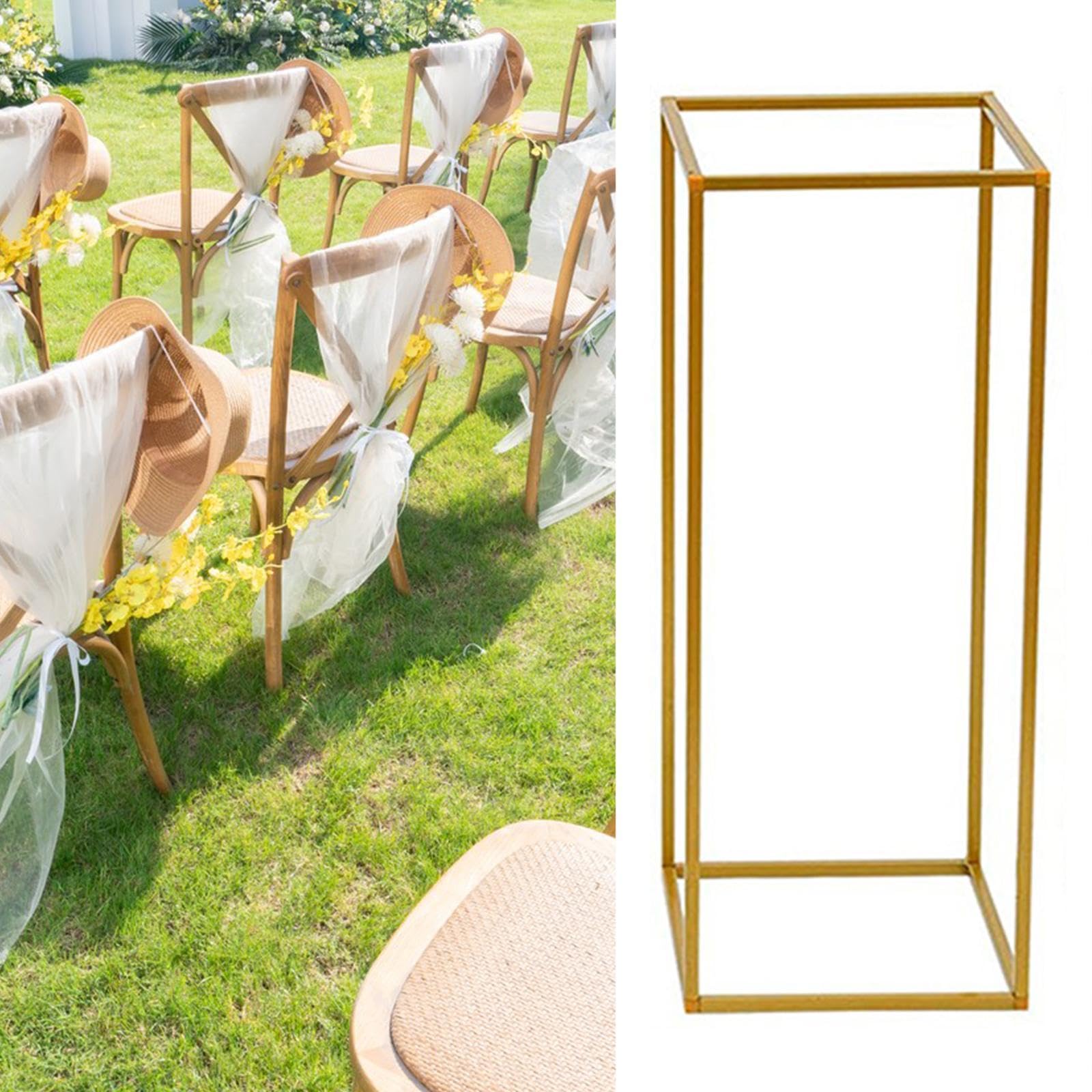 Harilla Supporto per fiori da matrimonio, cornice per esposizione di fiori, facile da montare, centrotavola per matrimonio, centrotavola per tavoli, cena