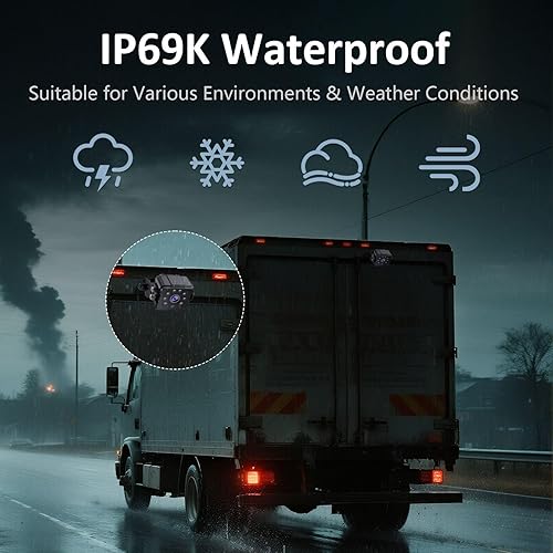 Miniatura 25 de Cámara de respaldo HD 1080P para automóviles, camiones, SUV, caravanas, visión nocturna, impermeable, gran angular, fácil instalación, incluye