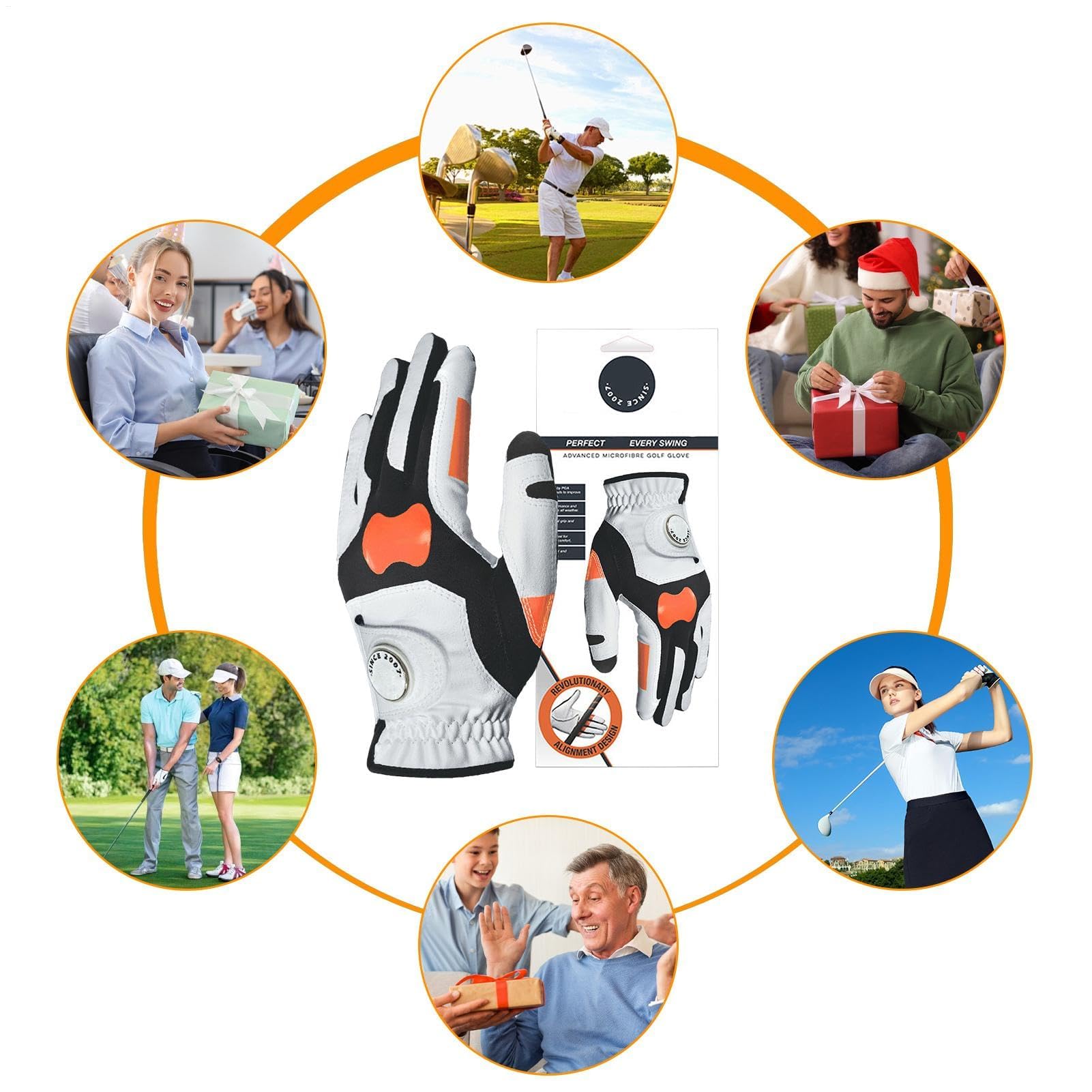 Guanto da golf, guanto da allenamento da golf, guanti da allenamento per impugnatura, aiuto per allenamento swing, guanto sinistro per allenamento da golf con attacco per migliorare lo swing e la