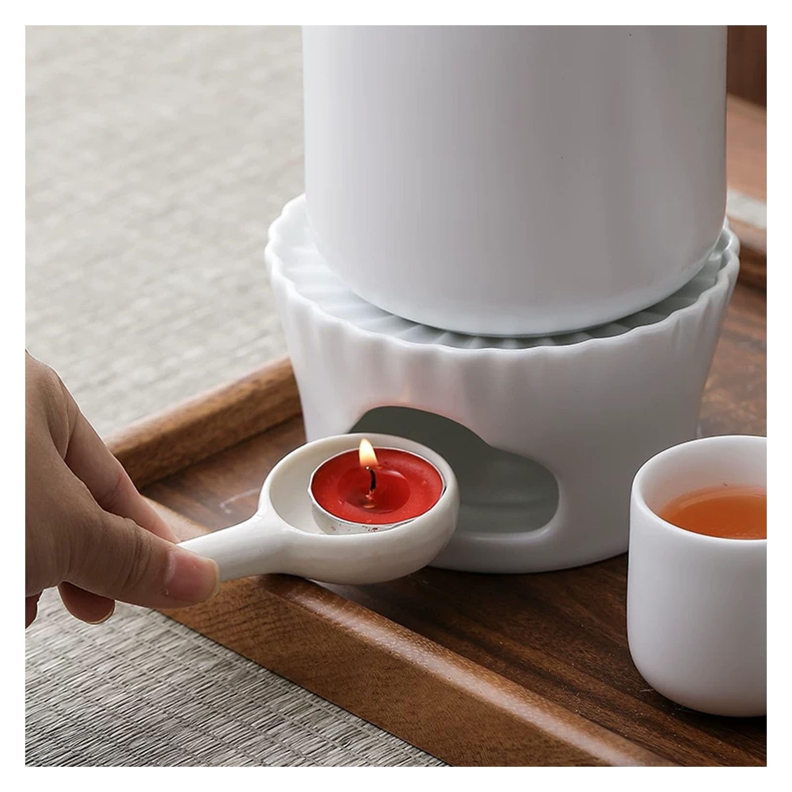 Ceramiczny podgrzewacz do wosku, żaroodporna podstawa podgrzewacza
