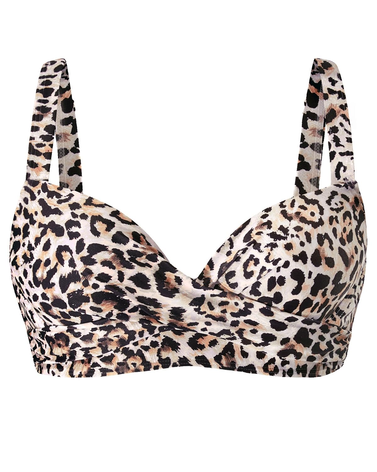 Women Underwire Bikini Top - Push Up Swimsuit Top Bra Padded Bathing Suit 2025 Twist Front Swimwear-image-14