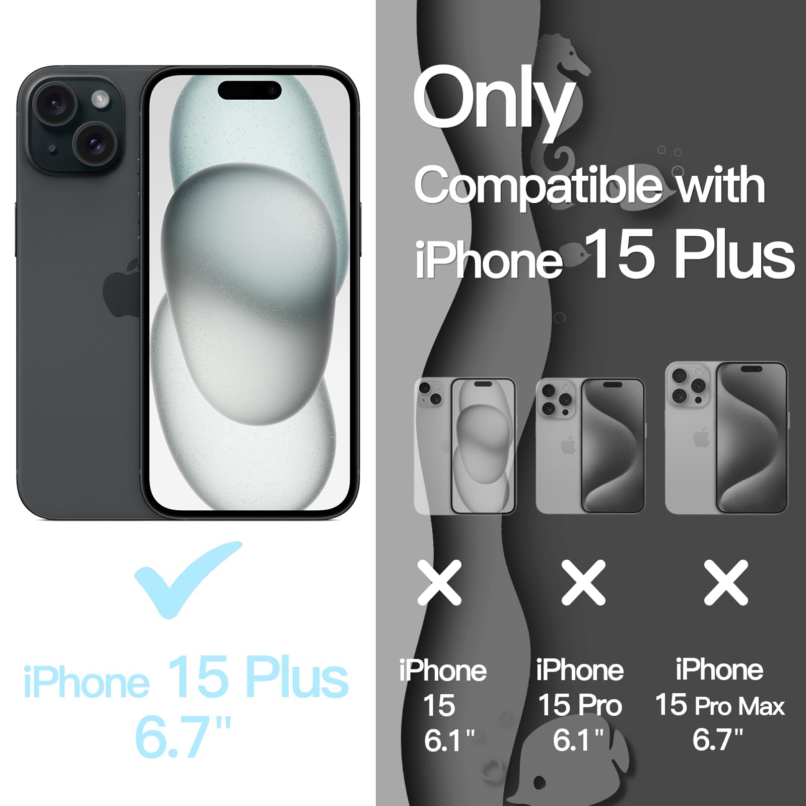 Amazon.co.jp: JETech iPhone 15 Plus 6.7インチ用 かわいい ケース