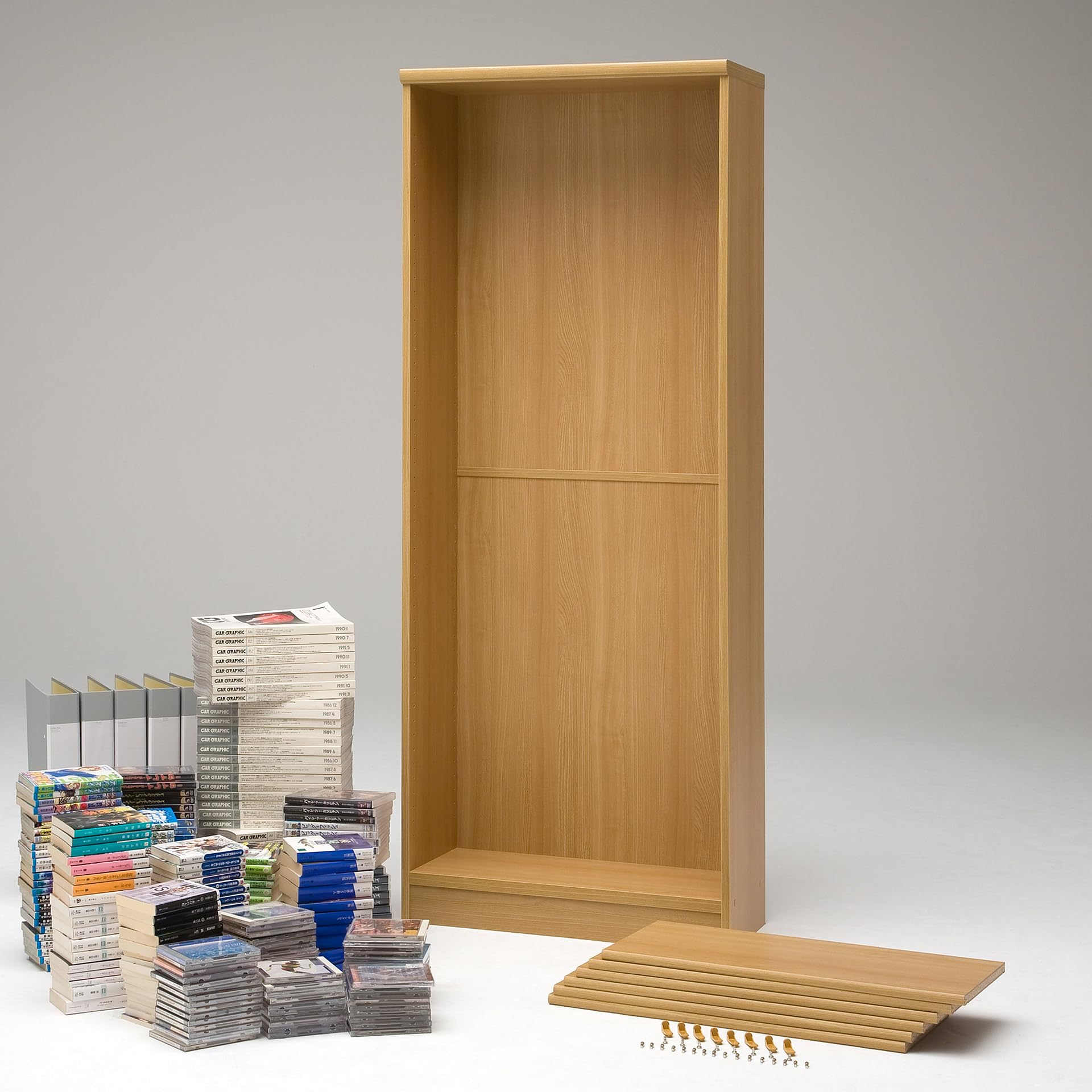 Amazon｜shelfit オープン本棚 奥行31cm 高さ178cm×幅70.2cm ホワイト