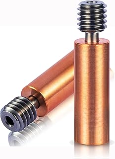 2-Pack Upgrade CR10 All Metal Heatbreak, High Temperature Bi-Metal Titanium + Copper Throat Tube Replacement for Creality 3D Printer CR10 S4 S5 Ender 3 V2 Ender3 pro Ender 5 CS3 Hotend