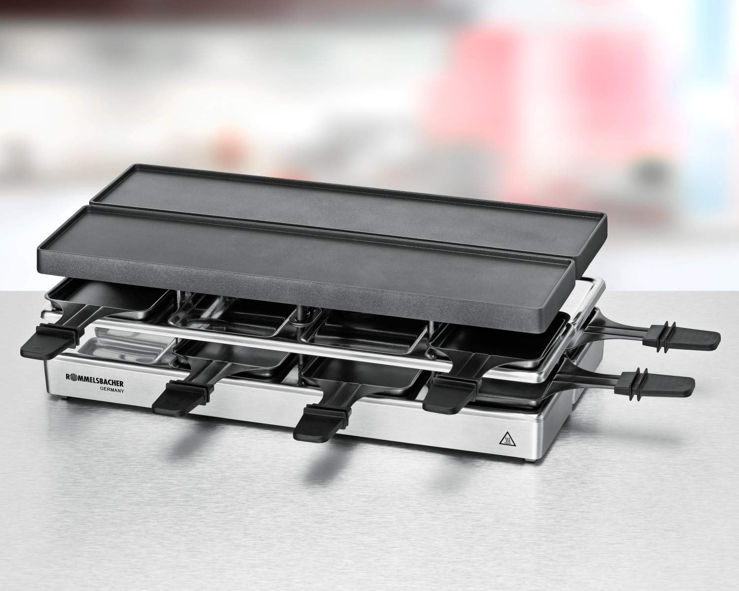 ROMMELSBACHER RC 1600 Raclette-Grill Tischgrill 1460 W silber