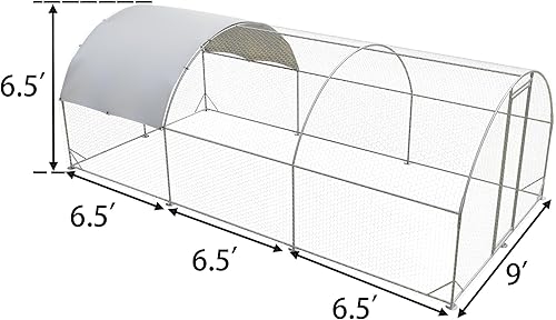 Miniatura 14 de Gallinero grande de metal, gallinero al aire libre, jaula para aves de corral en forma de espiral con cubierta impermeable y anti-ultravioleta