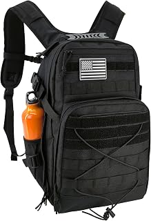 28L Military Day Pack MOLLE Bug Out Bag Waterproof Army Rucksacks for Outdoor Camping Hiking - Hannibal Tactical