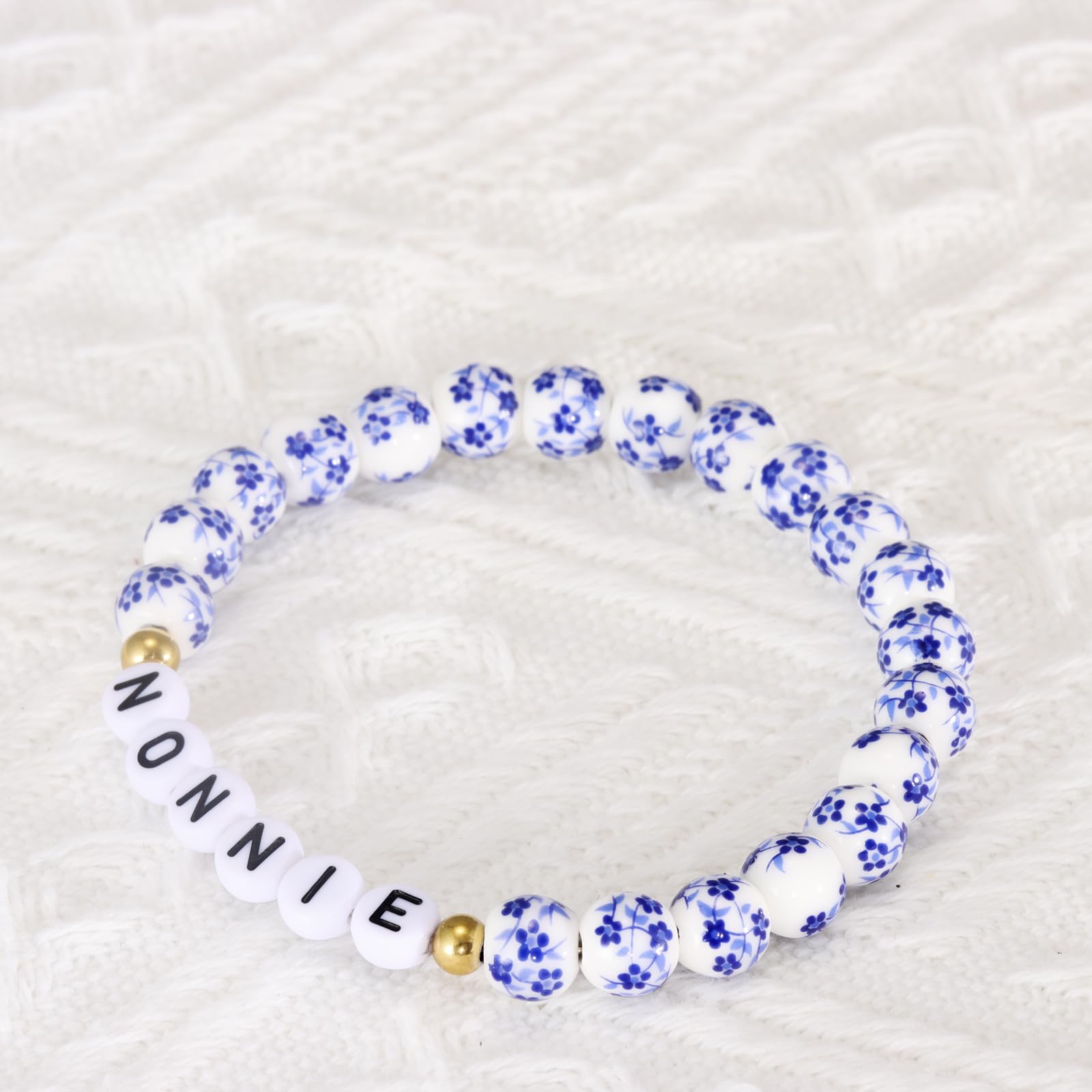 HUTIMY Gifts for Nonnie Bracelet Women Grandma Customized Birthday Items Jewelry Best Nonnie Ever