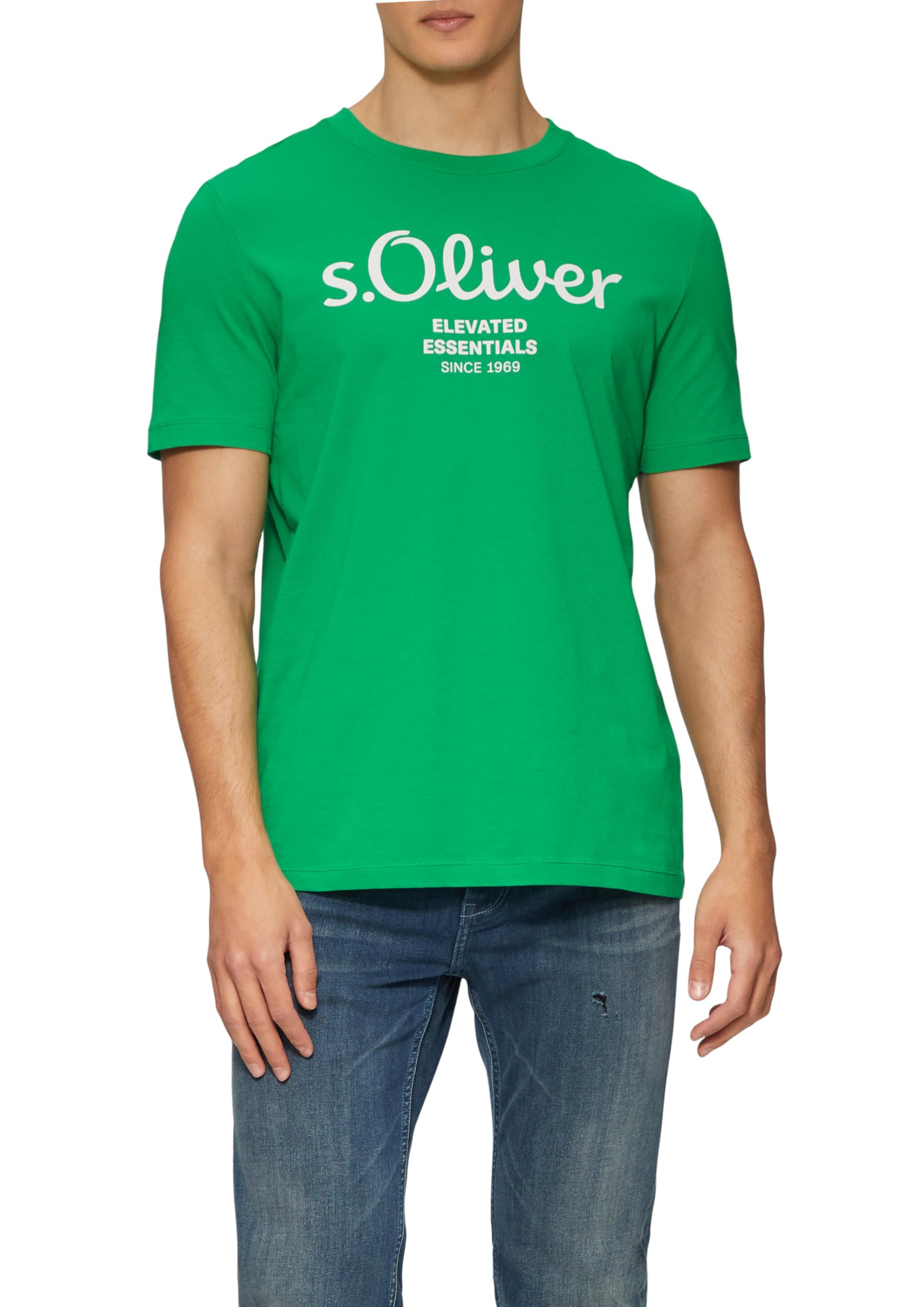 s.Oliver T-Shirt aus Baumwolle mit Label-Print