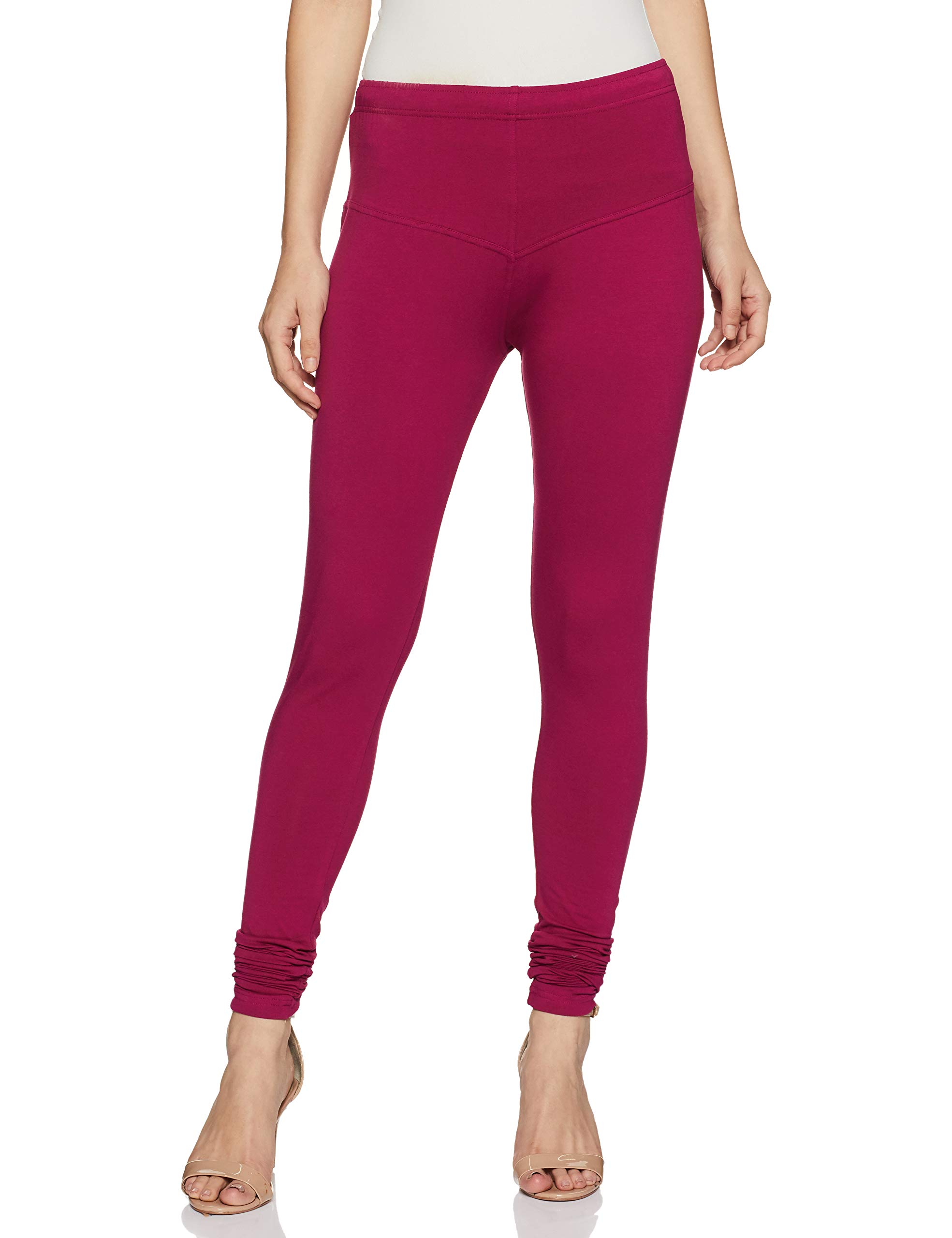 Softline Churidar Leggings Cotton Elastane Ultra Soft Free Size Stretch Fit Rani-image-43