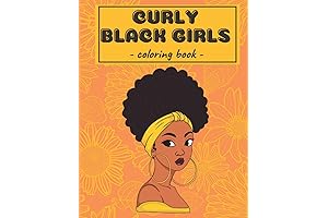 Curly Black Girls Coloring Book: Coloring with Coco Vol 1
