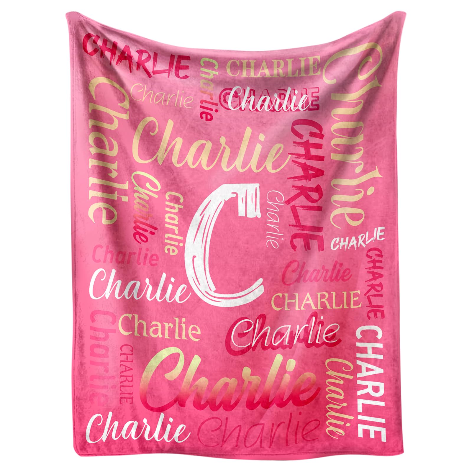 Personalized Blanket for Kids, Custom Baby Blanket with Name, Soft Cozy Baby Blankets for Boys Girls, Personalized Baby Gifts for Birthday Christmas Toddler