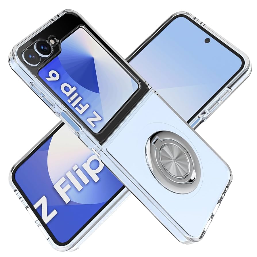 Amazon.co.jp: For Galaxy Z Flip6 ケース リング付き 耐衝撃
