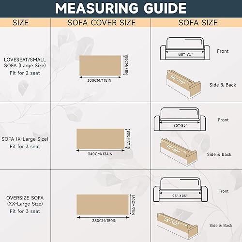 Vista 427 de VClife - Funda para sofá de 2 plazas o modular, de felpilla, antideslizante, lavable, apta para perros, protectora, caqui, 71 x 118 pulgadas 0 0