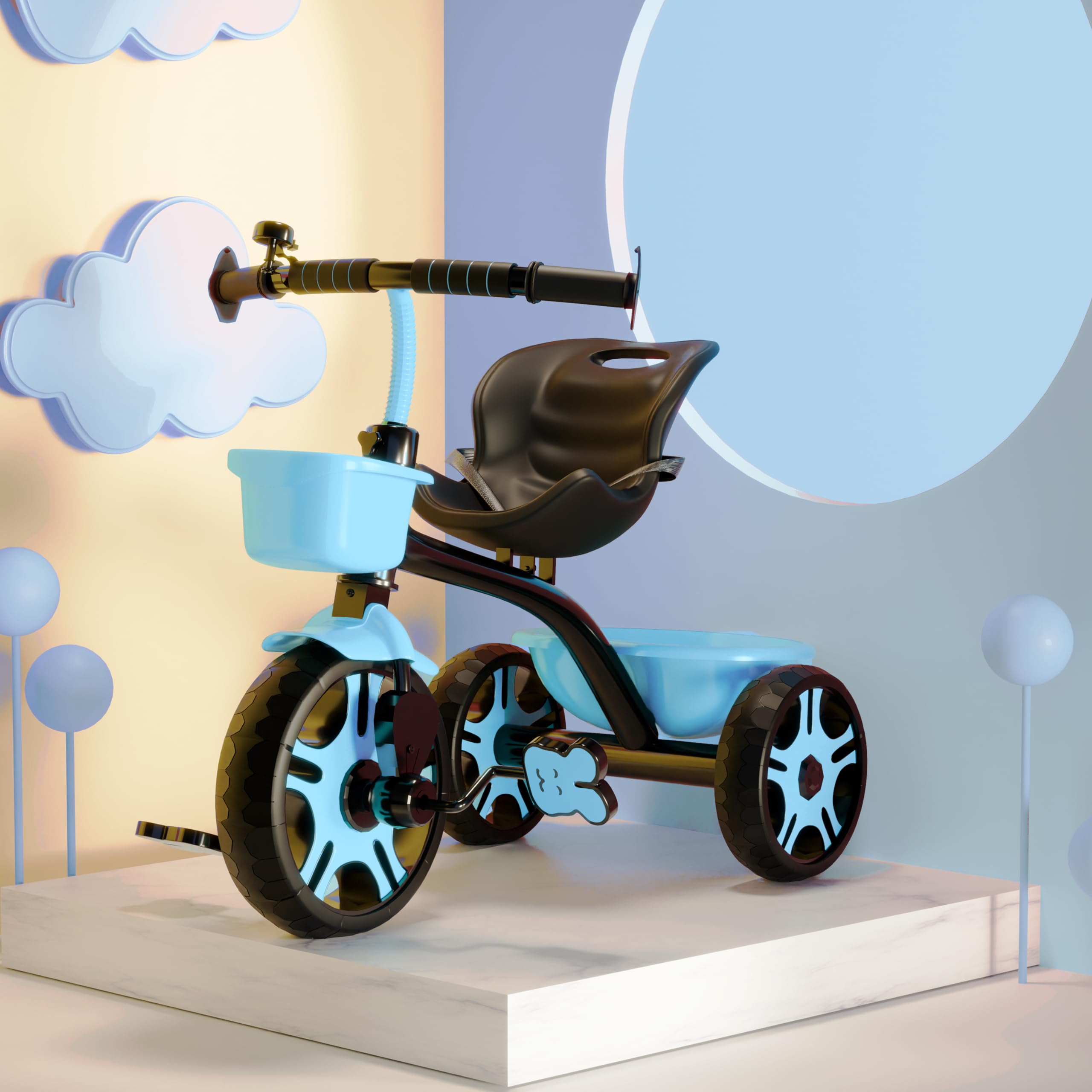 Cockatoo Rat&Cat Series Mini-Cruise Trike,Tricycle for Kids,Tricycle with EVA Wheels, Bell & Storage Basket,Tricycles for Kids 1 to 5 Years, Upto 45KG (B0CFLZ5KFM) Amazon Price History, Amazon Price Tracker