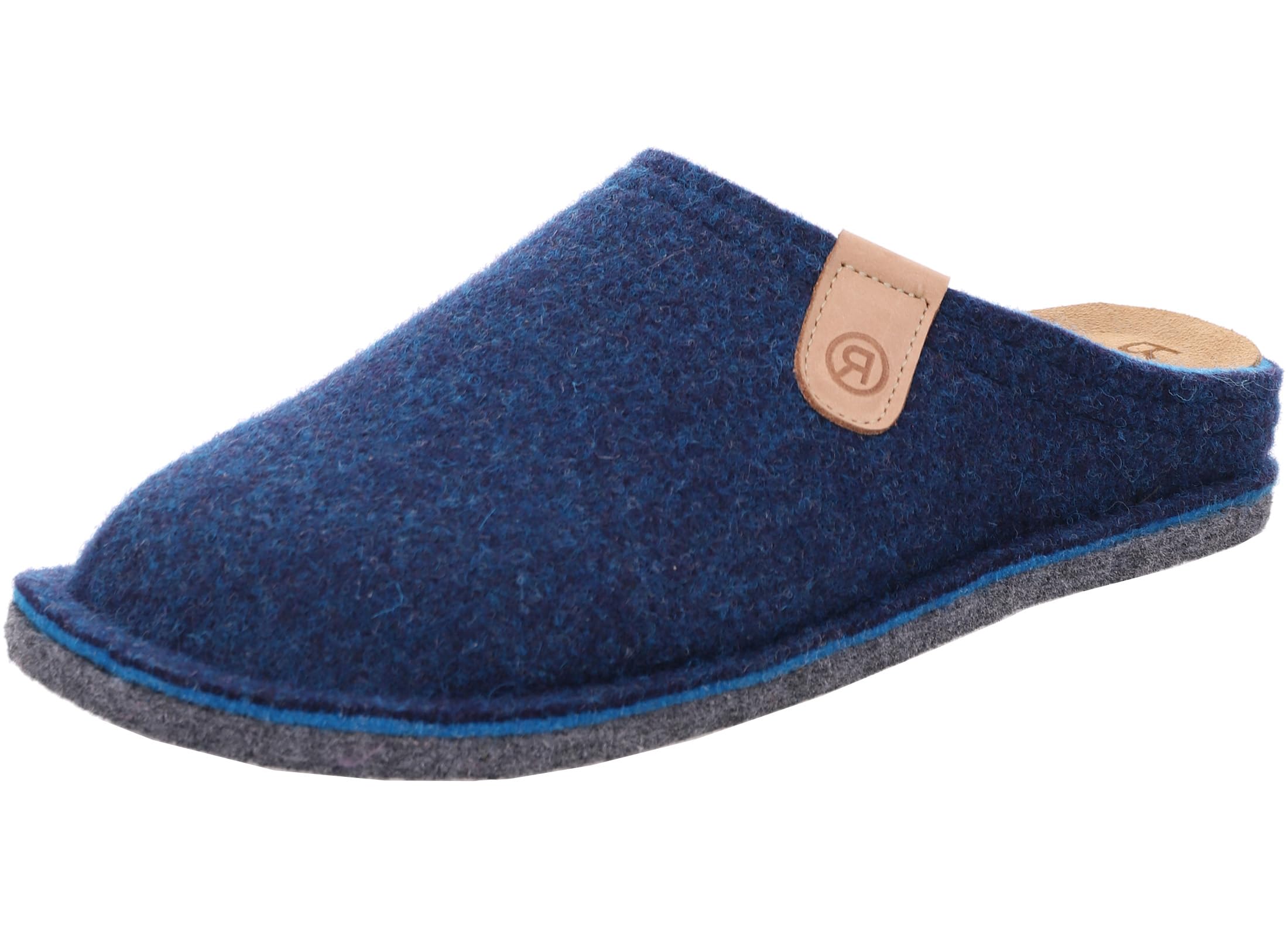 Rohde Zapatillas de casa de sintético Mujer Lucca-D 6820, Talla:42 EU, Color:Azul