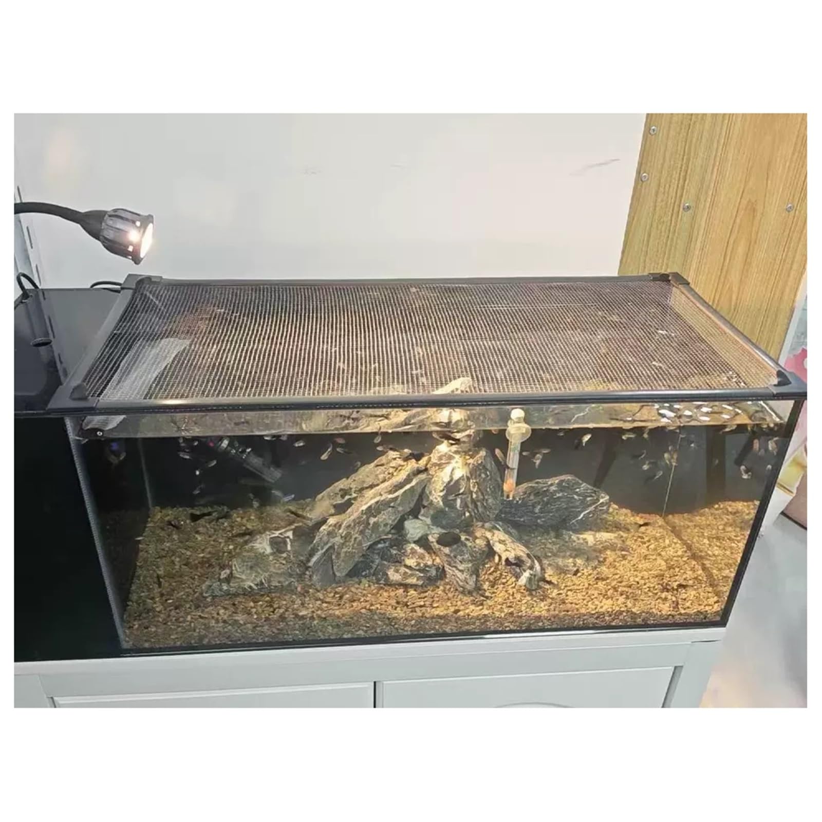 Couvercle D'aquarium Magnétique, Couvercle De Filet D'aquarium | Filet anti-évasion, couverture for poissons, reptiles, tortues, autres animaux qui s'échappent(180x60cm(70.87x23.62in))