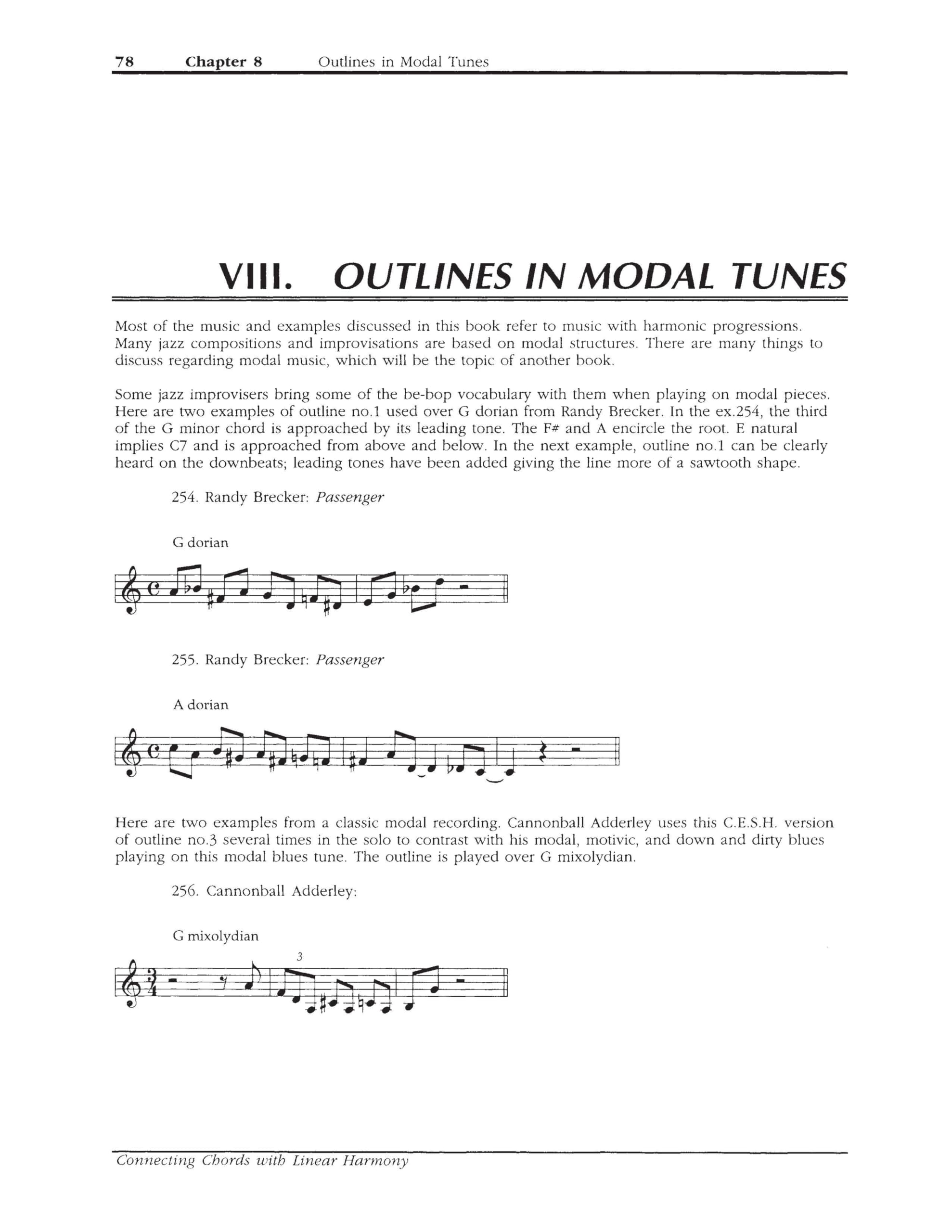 Connecting Chords With Linear Harmony Jazz Book