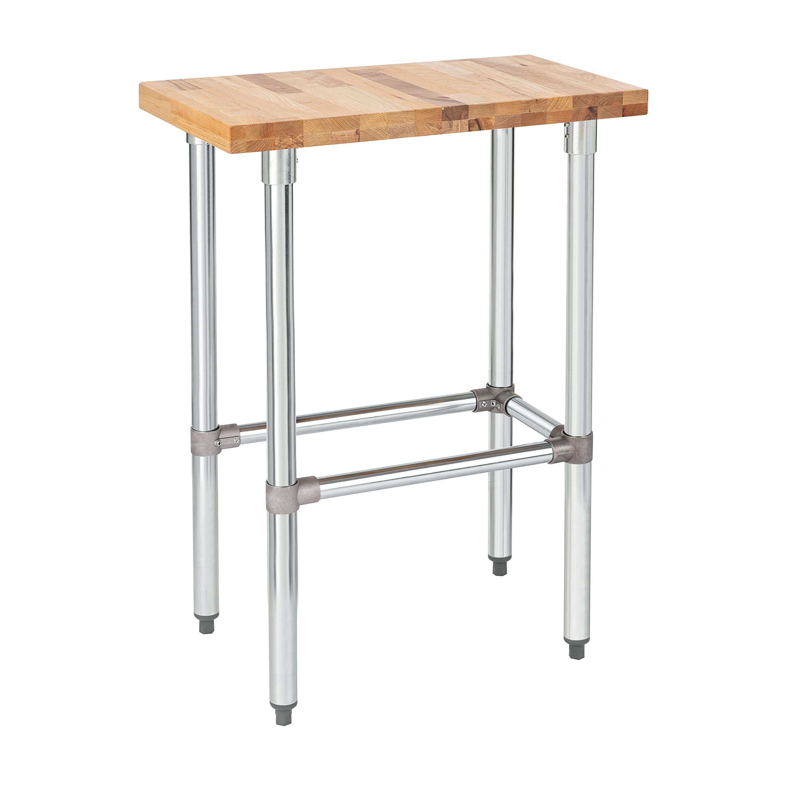 Amazon.com: US Maple Top Work Table - 24 x 12 x 35 Inch Commercial Butcher  Block Wooden Workbench with Open Base Stabilizing Leg Cross Braces - Fits  Restaurant, Warehouse, Home, Kitchen, Garage