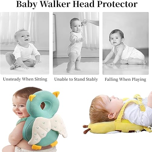 Miniatura 2 de Mochila protectora para la cabeza del bebé, protección ajustable para la cabeza del bebé, mochila de seguridad para bebés de 5 a 24 meses, para
