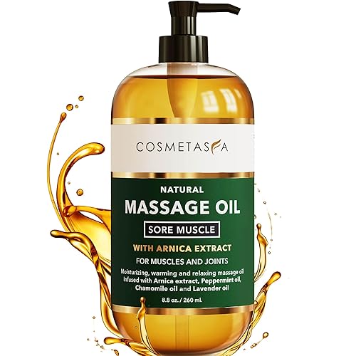 Miniatura 19 de Cosmetasa Gel de masaje de crema caliente con guante masajeador, crema natural y 87% orgánica para celulitis, multiuso, crema tonificante de la