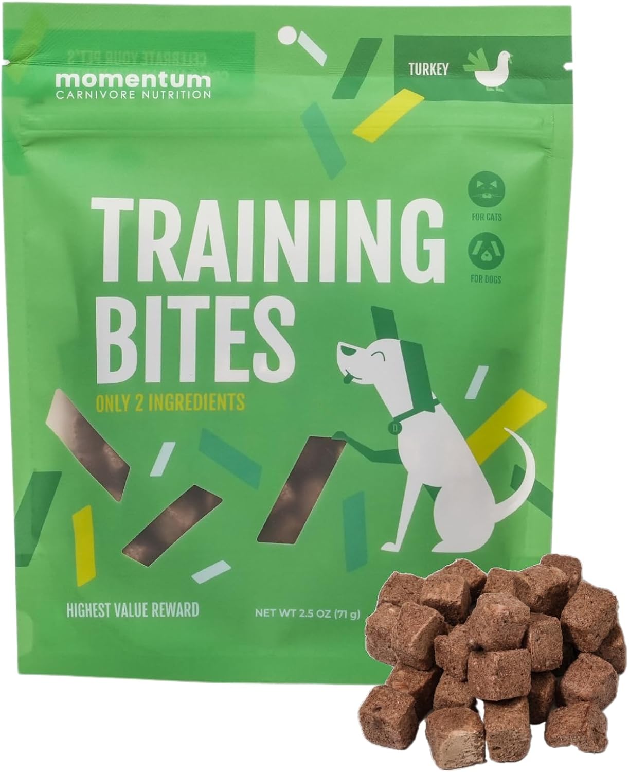 Momentum Carnivore Nutrition Freeze-Dried Turkey Bundle – Turkey Liver Treats & Turkey Training Bites – Single & Two-Ingredient Dog & Cat Treats – Grain-Free, High Protein, USA Made – 3.5 oz + 2.5 oz image 3