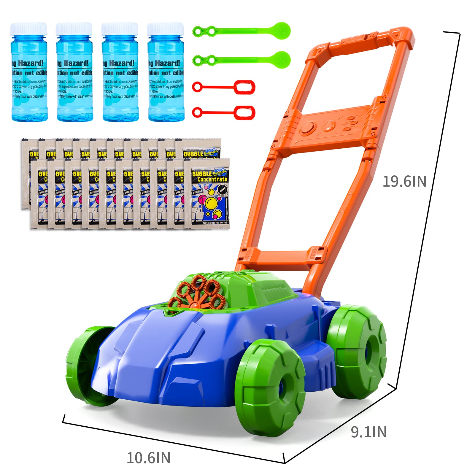 Year Old Girl Gifts Bubble Maker Lawn Mower Kids Bubble Blowing