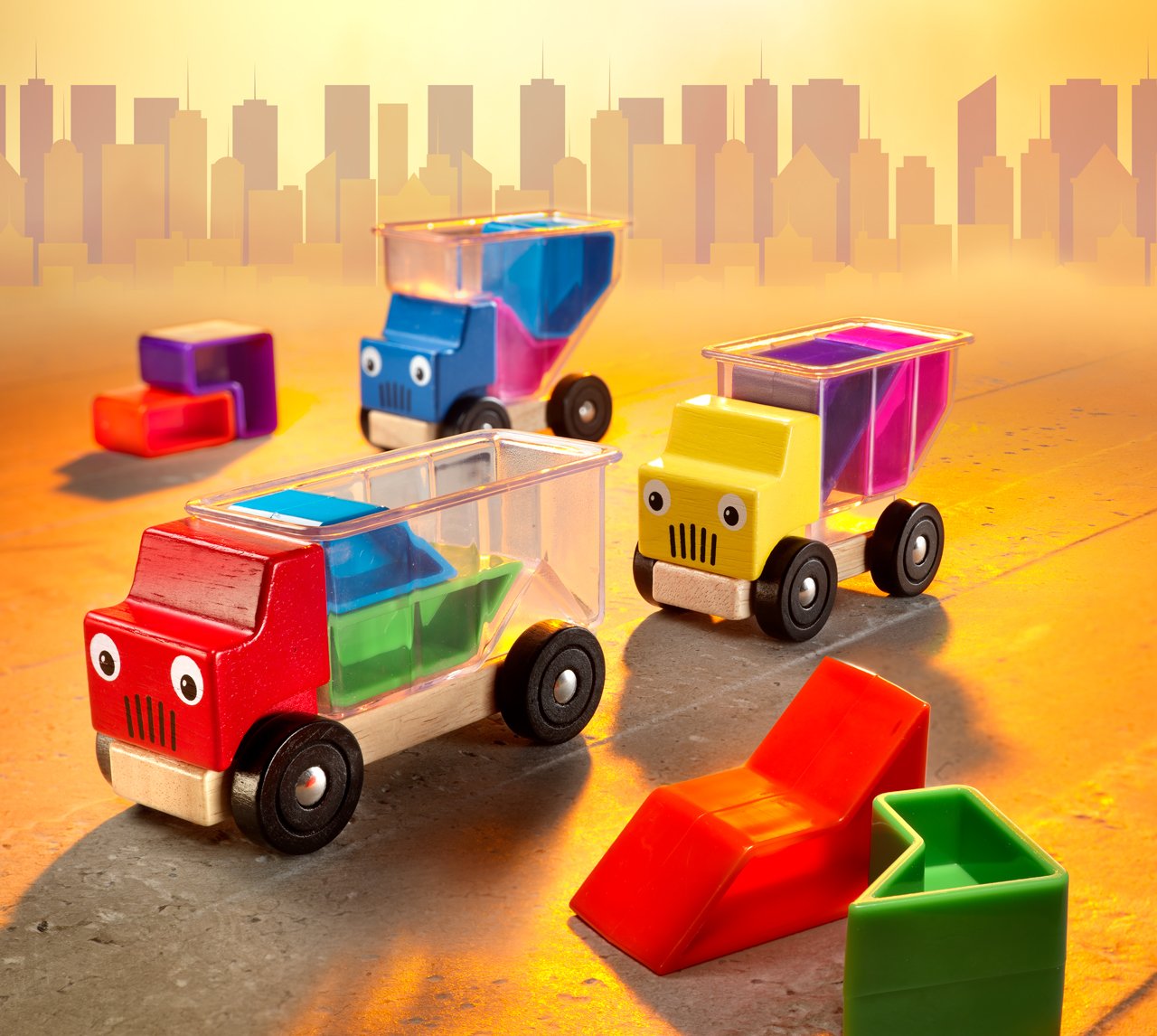 Smartgames - SG 035 FR - Bahuts Malins - Jeu de Réflexion de Logique et d'Encastrement & SG 090 FR - Jeu de réflexion - Tangram en 3D - Code Couleur