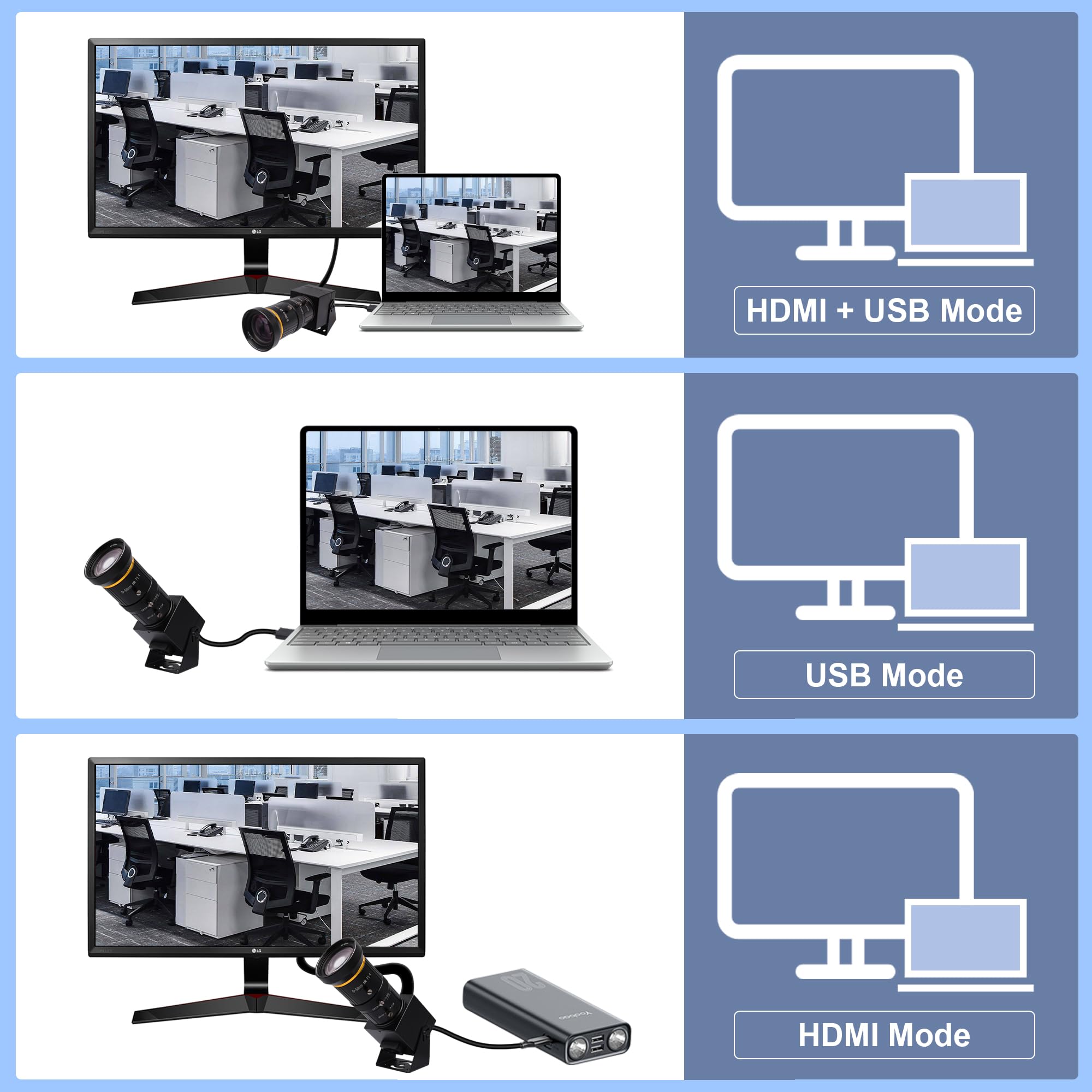 ELP 4K HDMI USBカメラ　5-50mm10倍ズーム Amazon.co.jp: ELP 4K 60fps HDMI USBカメラ手動ズームウェブカメラ 4K