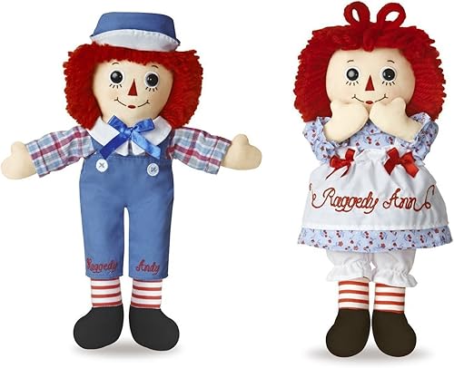 Aurora Paquete de 2 muñecas - Raggedy Ann  Raggedy Andy de 12 pulgadas