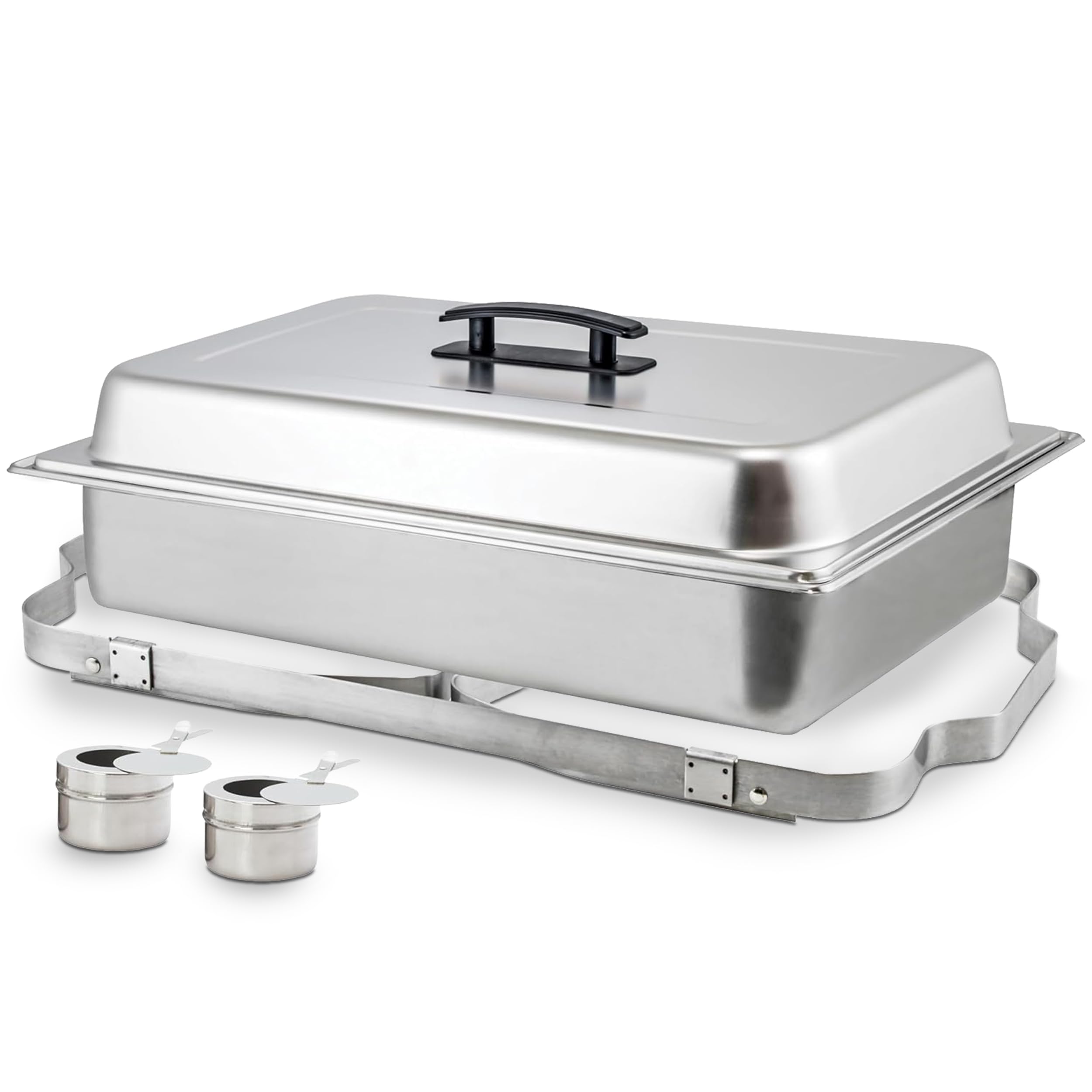 Winco 8 qt Silver Full-size Chafer with Folding Stand Chafer — Amazon image 2