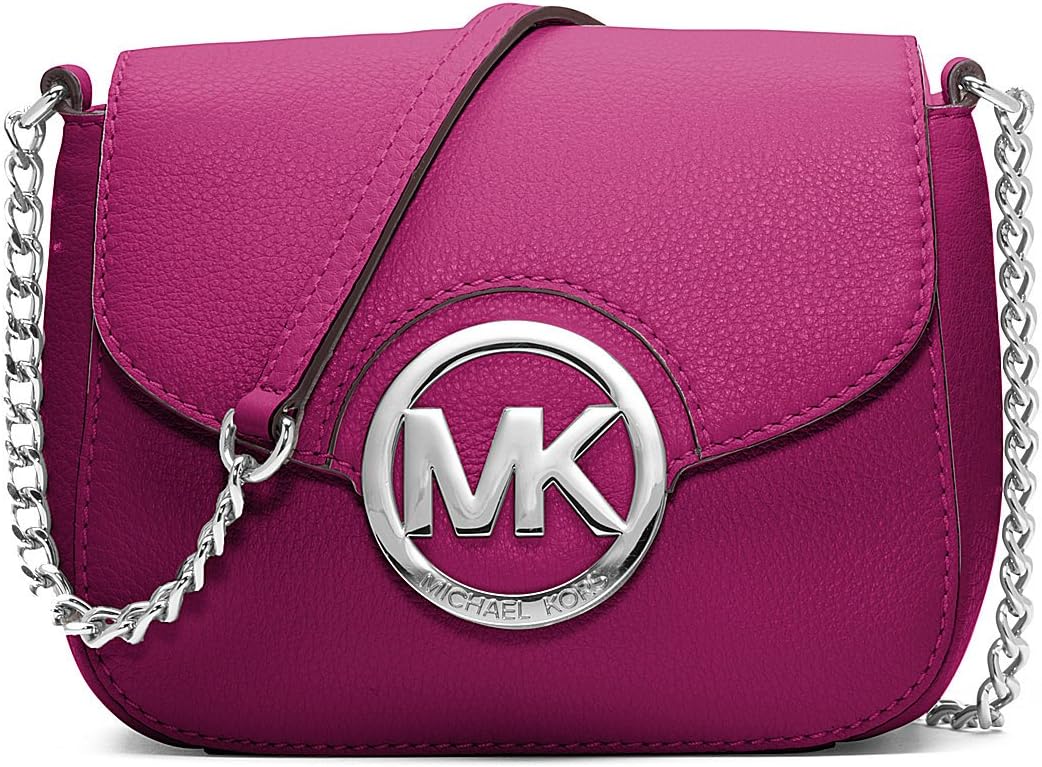 MICHAEL Michael Kors Fulton Small Crossbody Soft Venus Leather, Silver Hardware