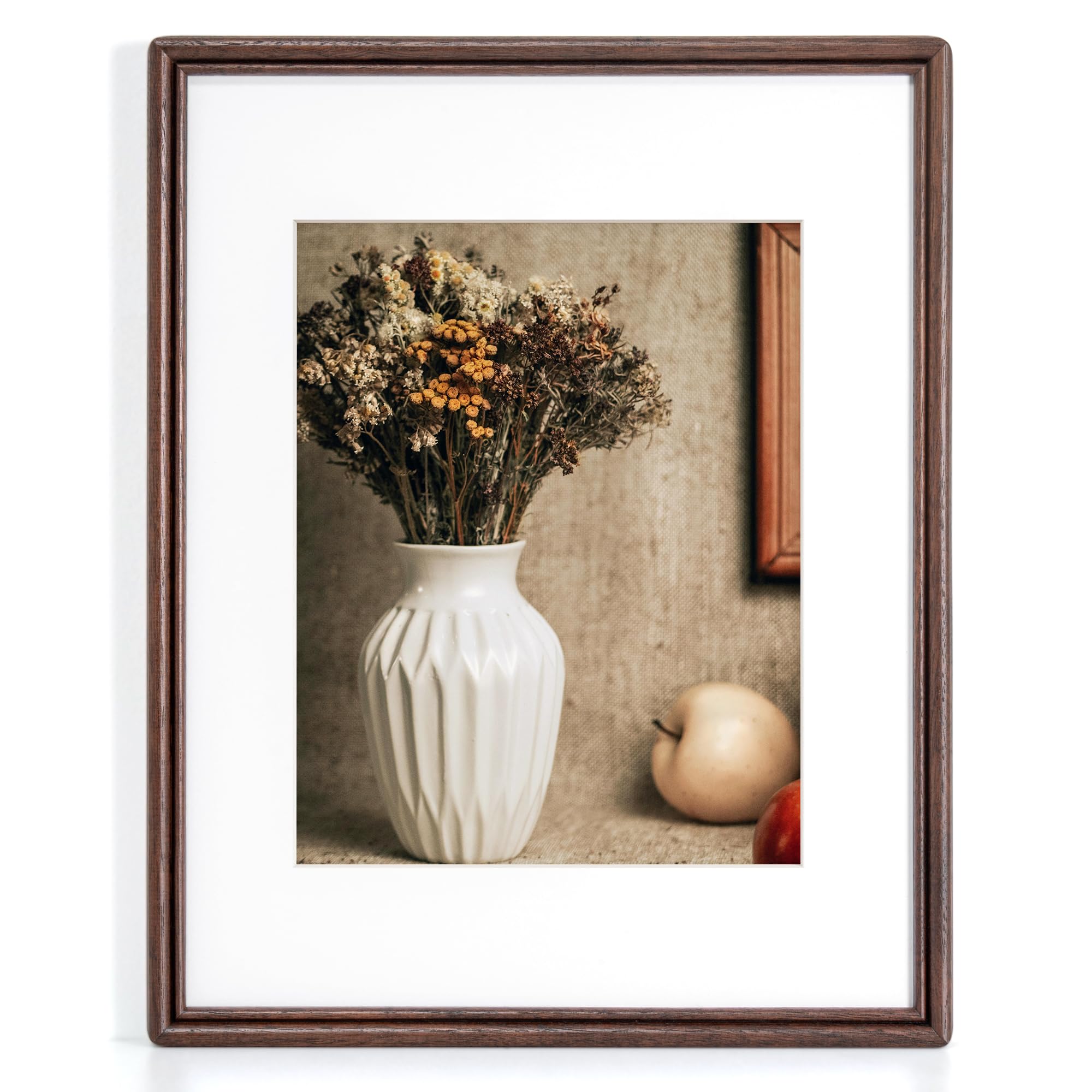 11x14 Picture Frame,Natural Solid Walnut Wood Photo Frame|HD-Tempered Glass — image 1