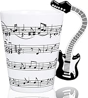 Vista 22 de Taza de guitarra, taza de café de guitarra, regalo para guitarristas músicos, taza de guitarra de 13.5 onzas, regalos para amantes de la música