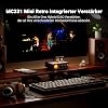 Fosi Audio MC331 Tubular Amplifier with DAC 2 Channel Home Stereo Audio Amplifier for HiFi Shelf Speakers / 3.5 mm Headphones Retro VU Meter Preamp with Bluetooth and USB / OPT / COAX / RCA